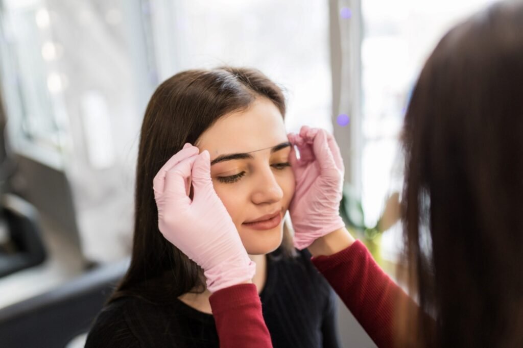 eyebrow waxing