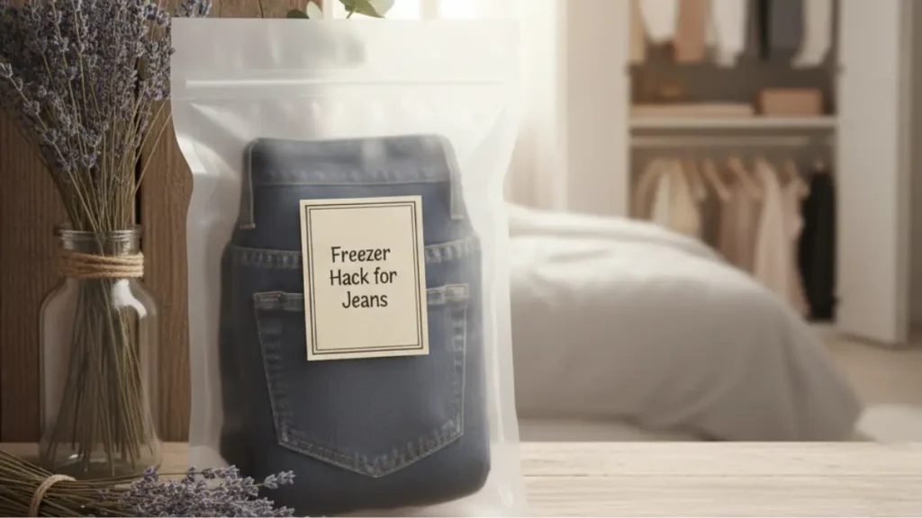 freezer hack for jeans